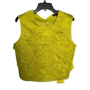 Marc New York  Sleeveless Floral Lace top